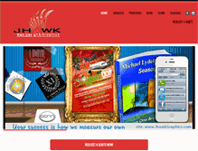 Tablet Screenshot of jhawkgraphics.com